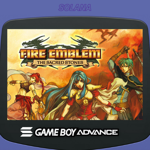 solanaGBA's tweet photo. 🔥 Fire Emblem: The Sacred Stones is a MASTERCLASS in tactical RPGs! 

Epic battles, branching class choices, and a memorable storyline. Perfect for any Fire Emblem fan! 

#FireEmblem #SacredStones $sGBA https://t.co/nEq05dFocz
