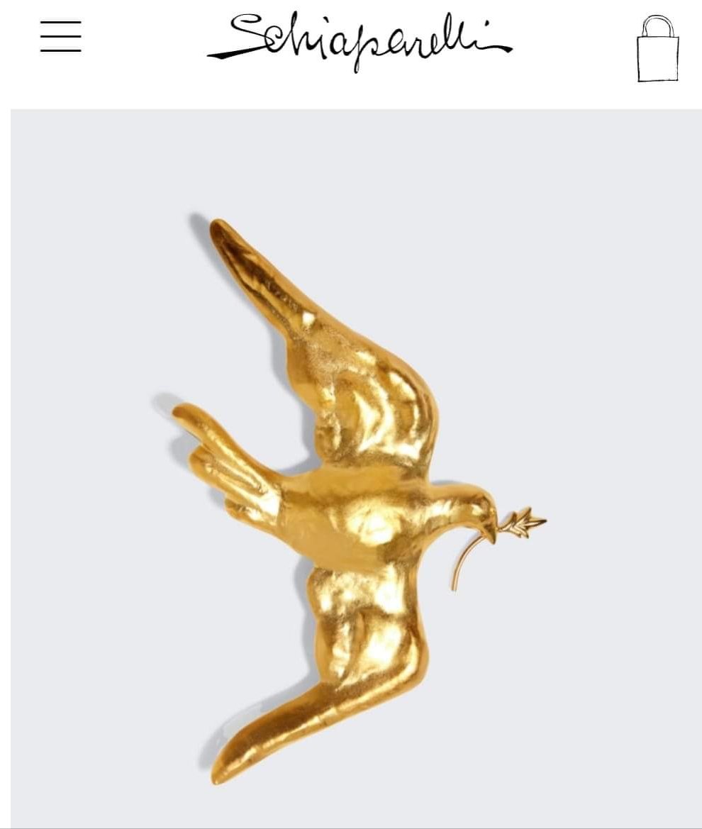 FansDimash's tweet photo. Maison Schiaparelli, kde probíhalo focení Dimashe v Paříži, je dům haute couture vytvořený avantgardní italskou módní návrhářkou Elsou Schiaparelli v roce 1927
Styl domu byl popsán jako „hard chic“.  
 Dimashovi vybrali "holubici míru", kterou již před pár lety vynesla Lady Gaga. https://t.co/44v9PKwvYv