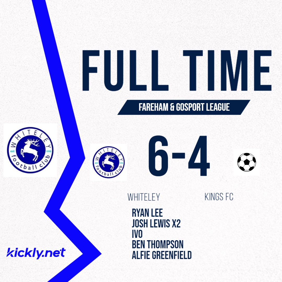WhiteleyFC's tweet photo. A 10-goal thriller today at Seafield park, with the Whiteley boys taking all 3 points! 

Goals from Josh (2), Ryan, Ben, Alfie and Ivo are enough to bring all the points home to the fortress.

HMS piss the league back on track. 

Massive. https://t.co/jSoRJgaqHC