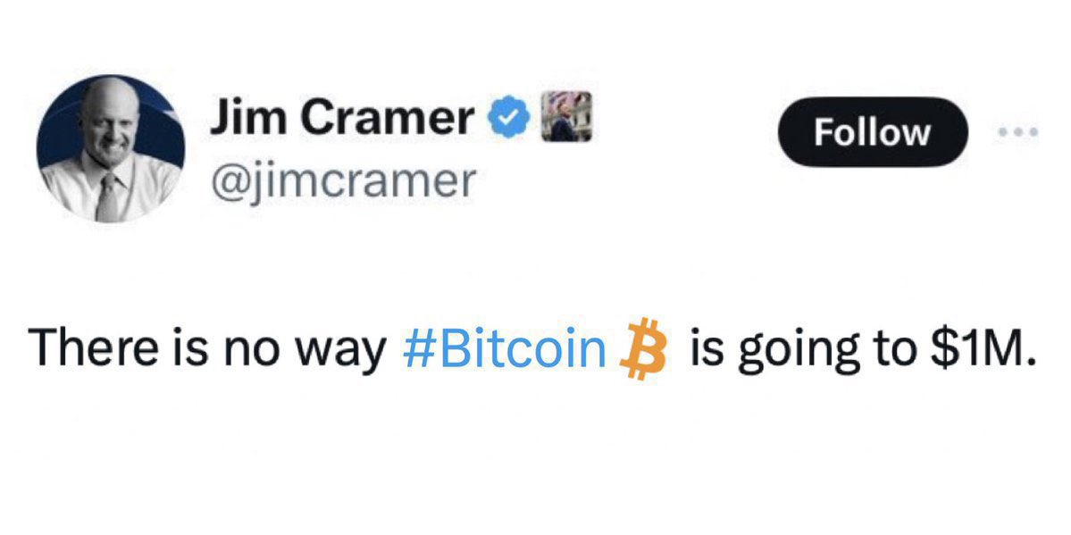 Vivek⚡️ (@vivek4real_) on Twitter photo CONFIRMED: #Bitcoin is going to $1 million. CONFIRMED: #Bitcoin is going to $1 million.