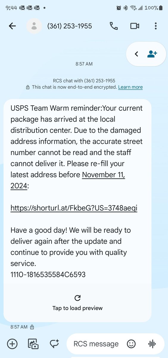 luv2teachtech's tweet image. Don&apos;t be fooled...&quot;Smishing&quot; is the term the Postal Service uses for a kind of text message fraud, combining both SMS (an abbreviation for &quot;Short Message Service&quot;) and phishing into one word.

I received this today. USPS never sends links in their text messages. @USPS #ScamAlert