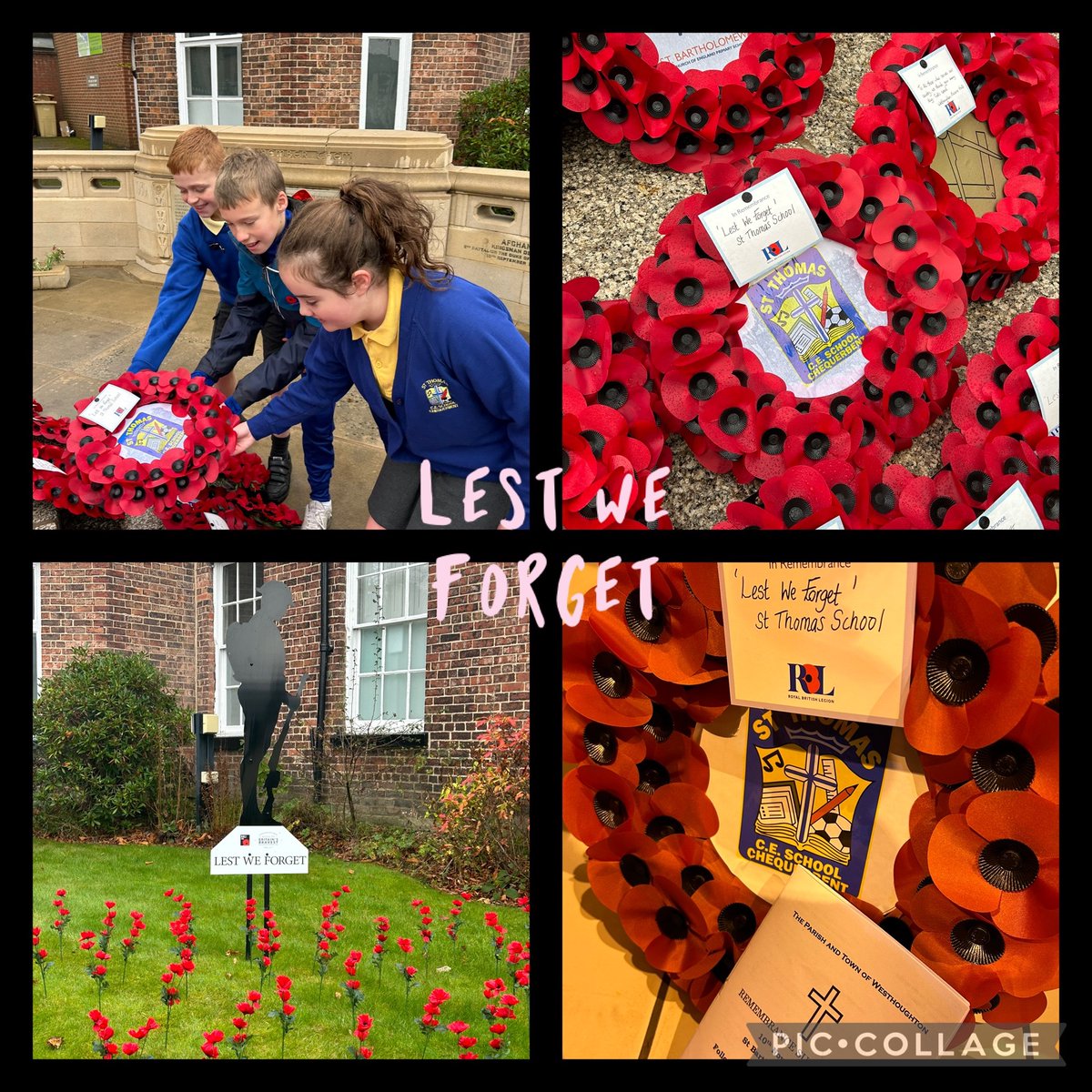 Our pupils did us proud this morning at the Remembrance Service.❤️