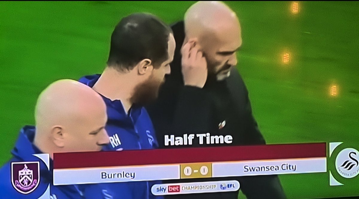 Second half is ours so come on <a href="/SwansOfficial/">Swansea City AFC</a>