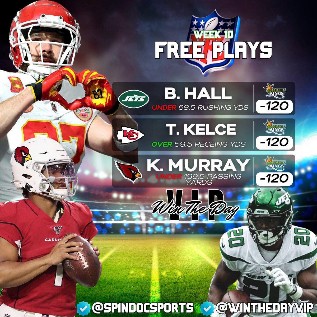 💎FREE WEEK 10 NFL PROPS💎

Courtesy of myself &amp; <a href="/WINTHEDAYVIP/">WTDVIP</a>! 

#GamblingTwitter #GamblingX #SportsBetting <a href="/SosaPicks/">Sosa</a>