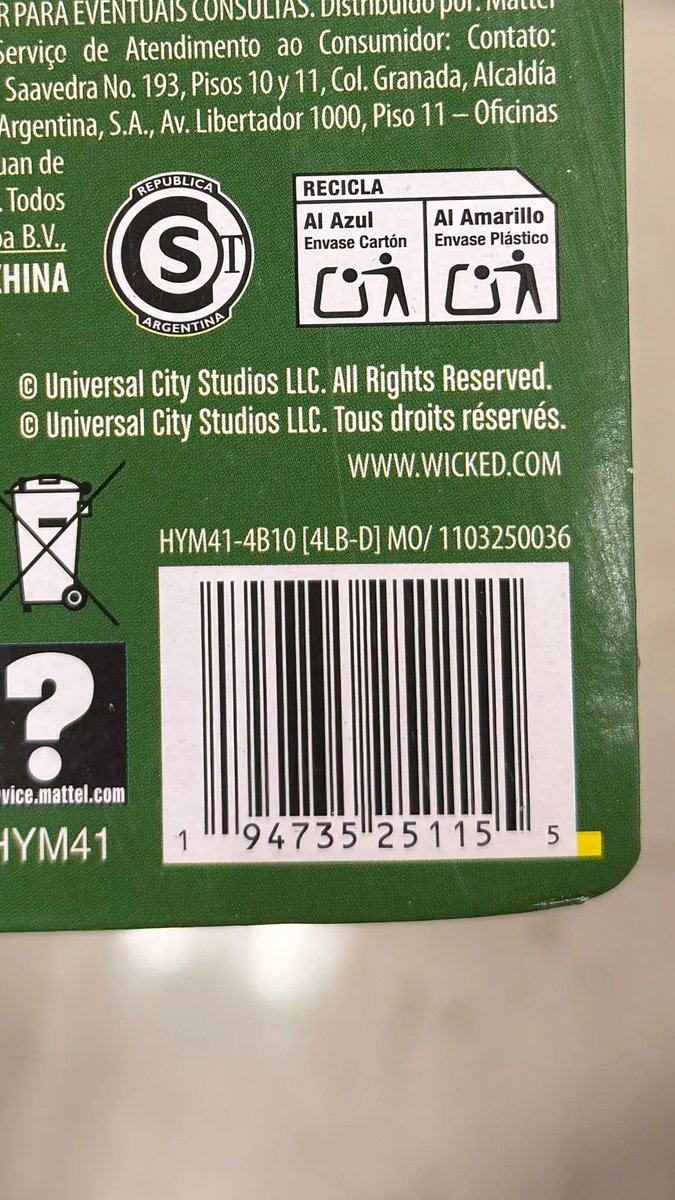 libsoftiktok's tweet image. Mattel printed a link to a p**n site on their packaging for ‘Wicked’ theme dolls.

Crazy how these “mistakes” keep happening…