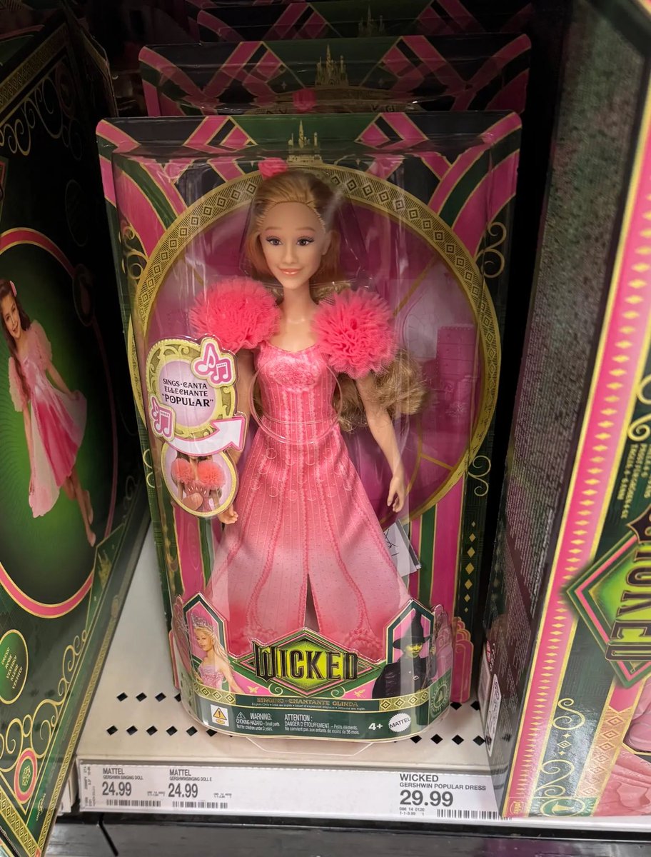 libsoftiktok's tweet image. Mattel printed a link to a p**n site on their packaging for ‘Wicked’ theme dolls.

Crazy how these “mistakes” keep happening…