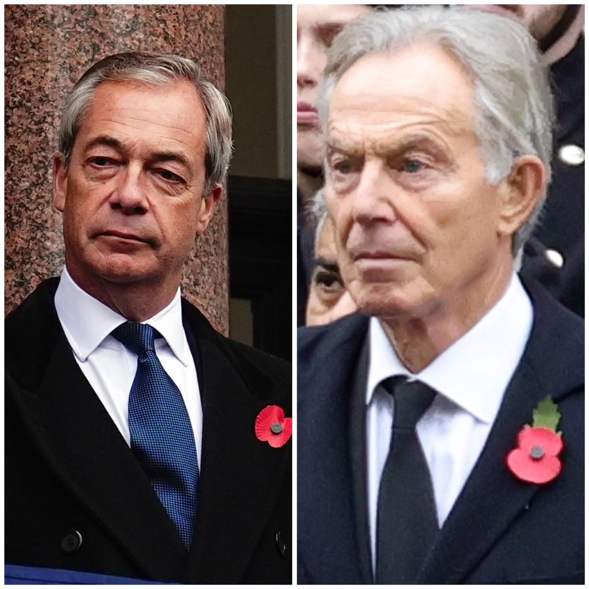 It’s utterly inappropriate that Nigel Farage was barred from laying a wreath at today’s Remembrance Ceremony, while Tony Blair stood front and centre.

Let’s not forget—Blair’s lies about WMDs in Iraq cost 179 British servicemen their lives and left 3,500 others wounded.

Awful.