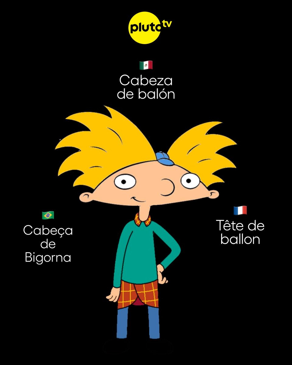 PlutoTVMX's tweet photo. ¿Cómo se dirá en CHINA? 😂
¡Ve #HeyArnold en #PlutoTV GRATIS! https://t.co/vMPglN7l8C