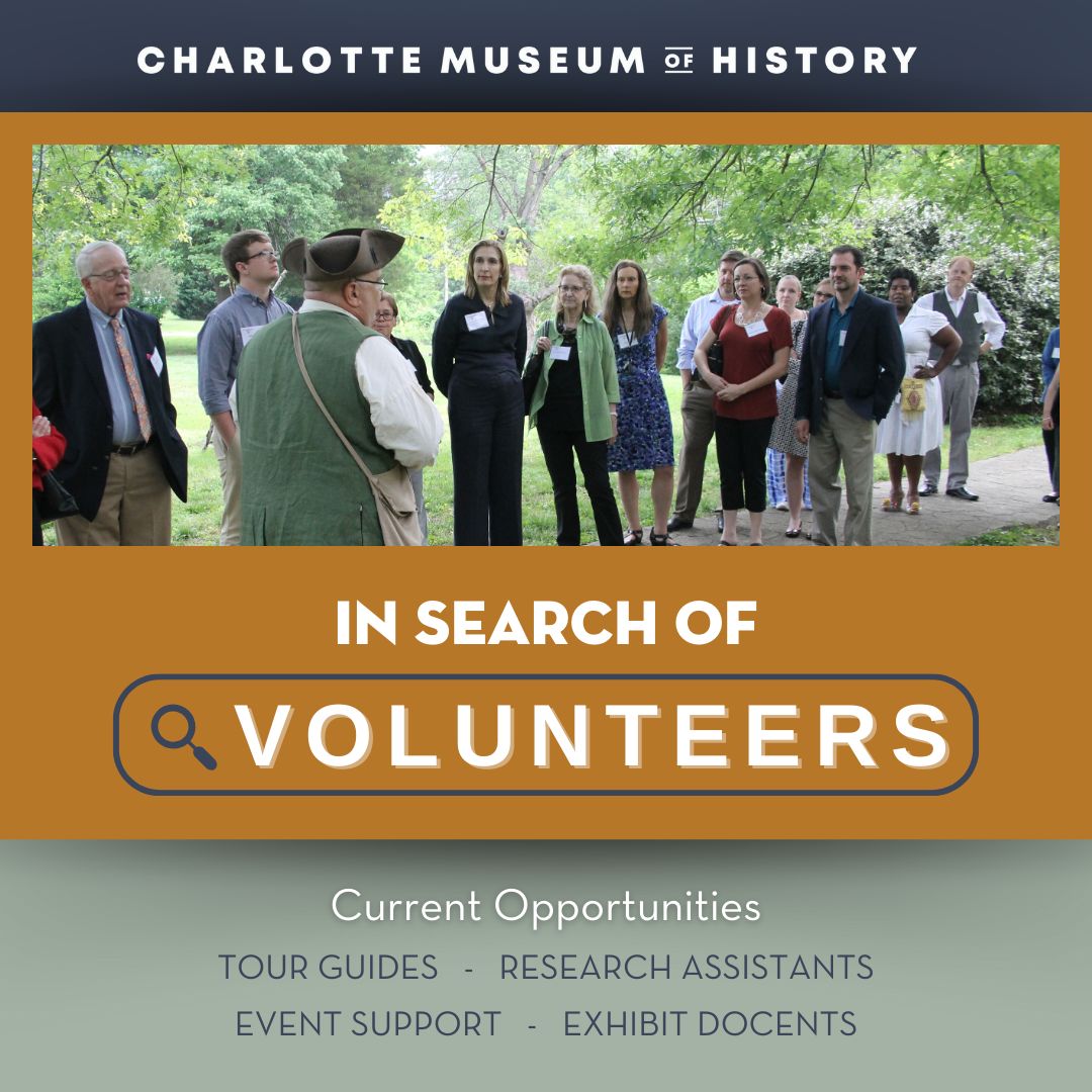 CLThistory's tweet image. Make History With Us! ✨

Looking for a meaningful way to connect with Charlotte&apos;s history? Become a CMH volunteer!

Current opportunities: 
🏛️ Tour guides 
📚 Research assistants 
📋 Event support 
🎨 Exhibit docents

Join our volunteer family: buff.ly/4hzH5bq