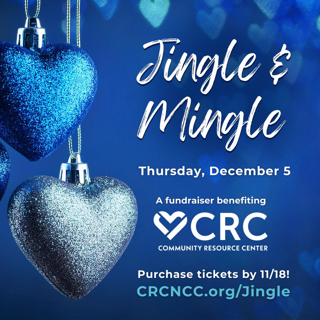 Join us at Jingle &amp; Mingle on December 5th in Solana Beach for an evening filled with fun, joy, and community spirit as we celebrate the holidays together and raise vital funds for Community Resource Center! ✨ Get your tickets by November 18 at: jingleandmingle.givesmart.com
