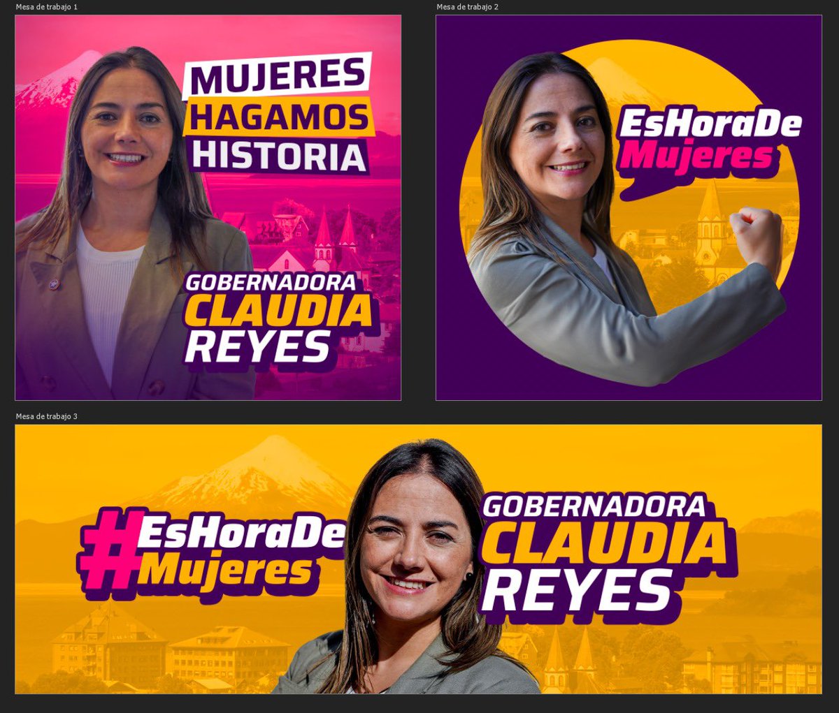 #ClaudiaReyesGobernadora hagamos historia en la región de los lagos