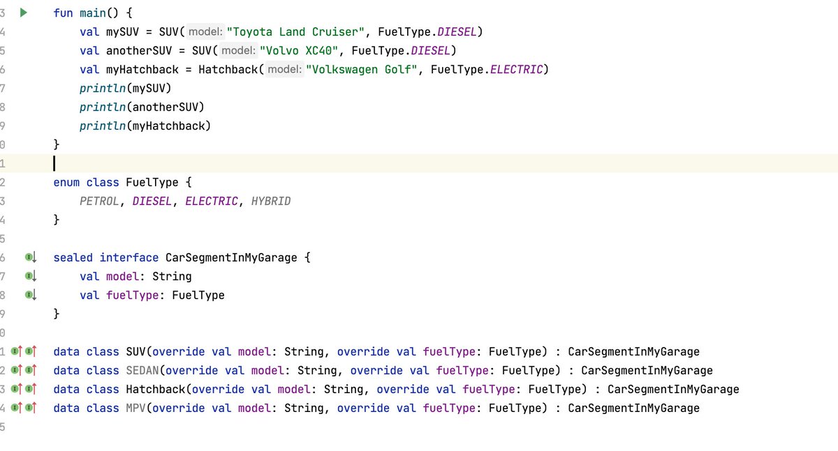 ChaitanyaDuse's tweet image. Sealed Classes or Enums ?
Use sealed classes for restricted types with properties Use enums for restricting fixed values . #Kotlin #Android #kotlinprogramming