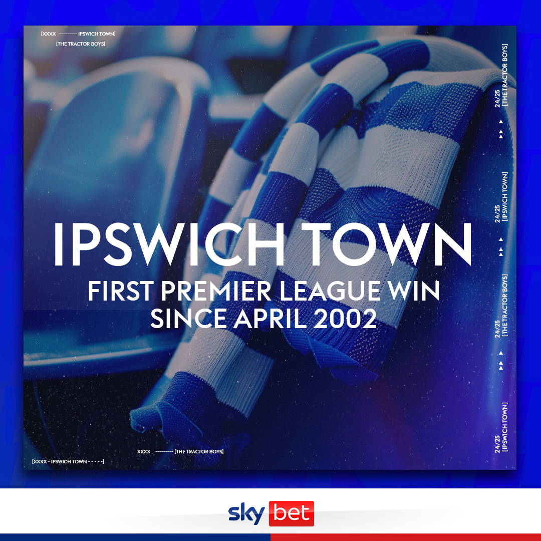 Ipswich fans, you've patiently waited for 8,236 days 🗓️

But it's finally happened! 🙌

After 22 long years, <a href="/IpswichTown/">Ipswich Town</a> have won in the Premier League 💙🤍
