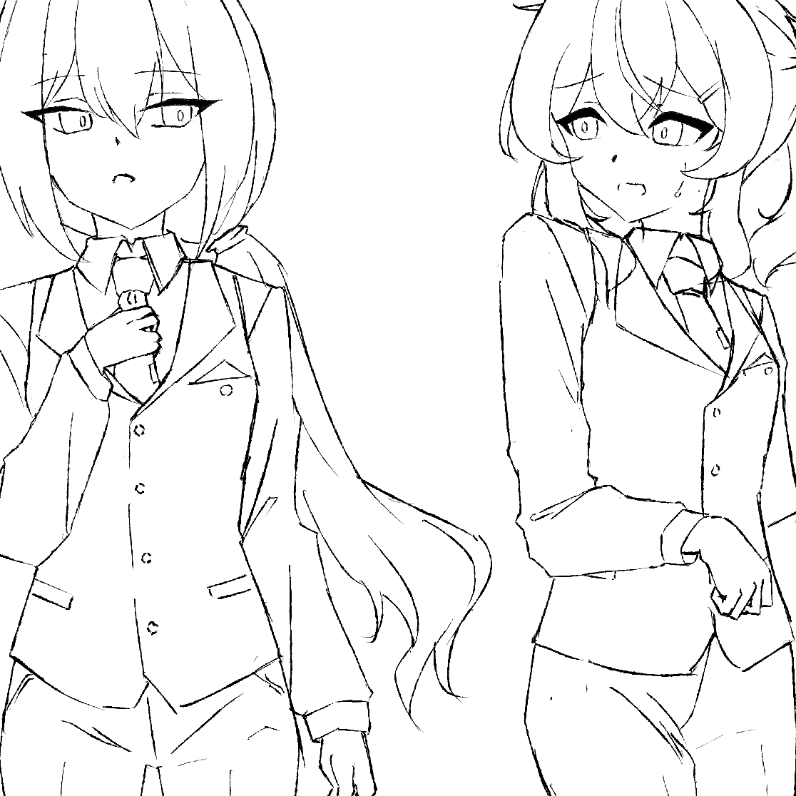 今描いてるやつ
たぶん明日完成品だします 