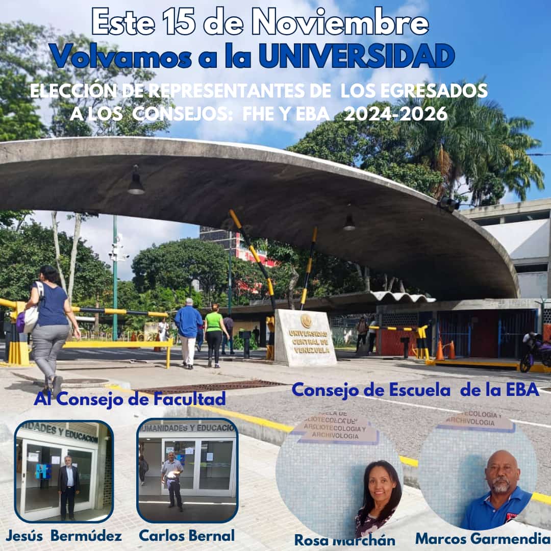 vilnu2002's tweet photo. Los egresados vuelven a la UCV. La cita es este 15 de noviembre. https://t.co/qGnXgMUEeQ