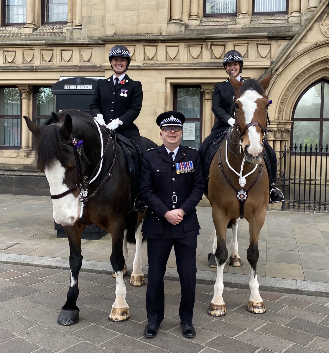 Cath Gallimore (@wyp_sc8315) on Twitter photo It’s a special day when our <a href="/WYPHorses/">WY Police Horses</a> Lola and Ledston with their riders wear their ceremonial uniform. Photographed today in Bradford City centre for remembrance day with Chief Superintendent Padwell. #Remembrance <a href="/WYP_BradfordC/">West Yorkshire Police - Bradford City</a> <a href="/WestYorksPolice/">West Yorkshire Police</a> It’s a special day when our <a href="/WYPHorses/">WY Police Horses</a> Lola and Ledston with their riders wear their ceremonial uniform. Photographed today in Bradford City centre for remembrance day with Chief Superintendent Padwell. #Remembrance <a href="/WYP_BradfordC/">West Yorkshire Police - Bradford City</a> <a href="/WestYorksPolice/">West Yorkshire Police</a>