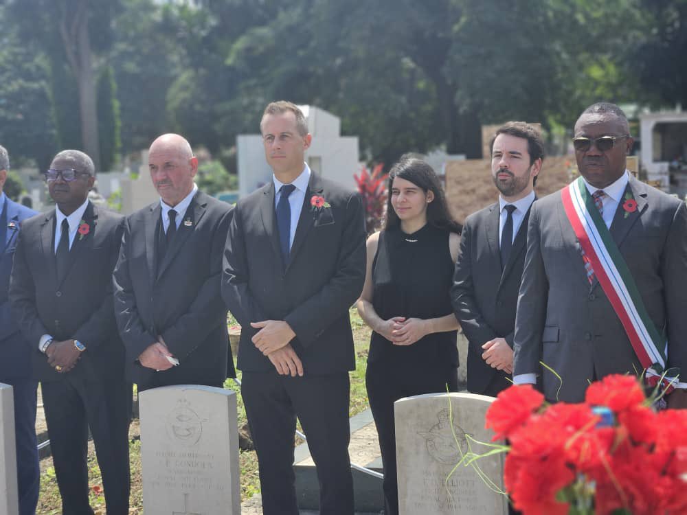 Matt Woods (@mattwoods_uk) on Twitter photo Today we pay tribute to all those who have laid down their lives, for our freedom and safety.
Honoured to lead the ceremony in Malabo, Equatorial Guinea.
“At the going down of the sun and in the morning, we will remember them”.
<a href="/PoppyLegion/">Royal British Legion</a> #RemembranceSunday Today we pay tribute to all those who have laid down their lives, for our freedom and safety.
Honoured to lead the ceremony in Malabo, Equatorial Guinea.
“At the going down of the sun and in the morning, we will remember them”.
<a href="/PoppyLegion/">Royal British Legion</a> #RemembranceSunday