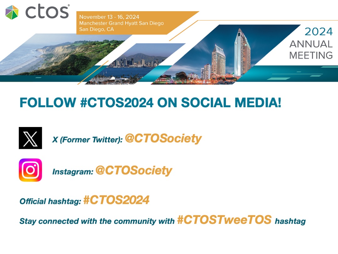 The final countdown until  #CTOS2024 meeting!
4 days full of great science and networking with #sarcoma experts - researchers, clinicians &amp; patient advocates from around the world!
If you can't join on-site, follow our social media and interact with colleagues using #CTOSTweeTOS