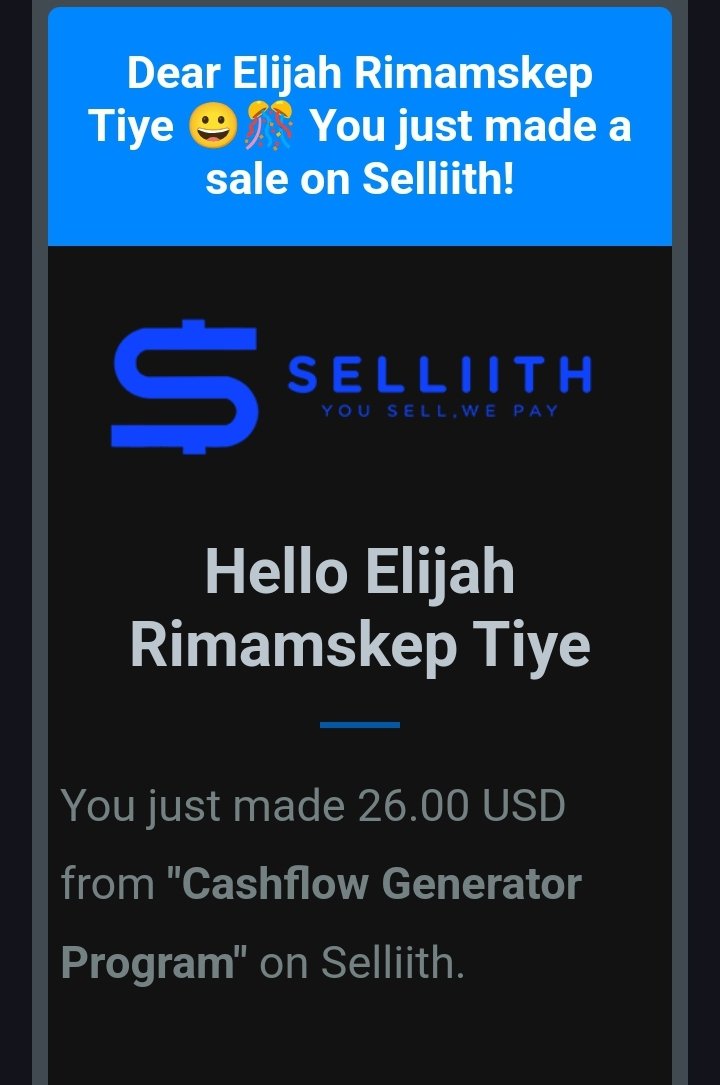 Just made a sale 👌,
 Commission received 
All thanks to <a href="/Selliith/">Selliith</a>
<a href="/DKevin002/">Dickson Kevinus</a> @Coachkay1_