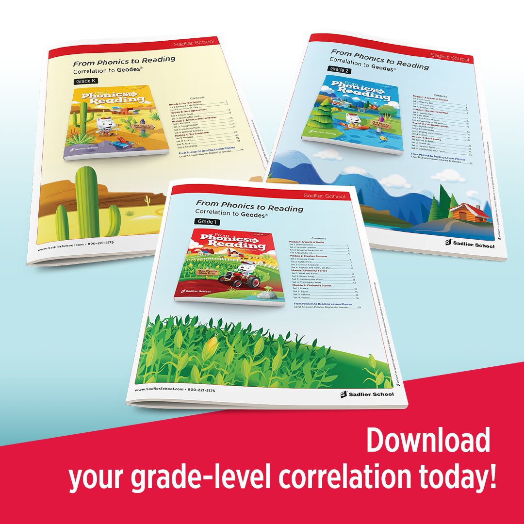 SadlierSchool's tweet photo. Are you using Wit & Wisdom? Download a correlation to implement strong phonics instruction.
Download Grade K: https://t.co/tsjkNGIxbm
Download Grade 1: https://t.co/Z7ZAGciFy5
Download Grade 2: https://t.co/ob12SDiNPx
#Phonics #WileyBlevins #WitWisdom #Geodes https://t.co/RCP6ldojpw