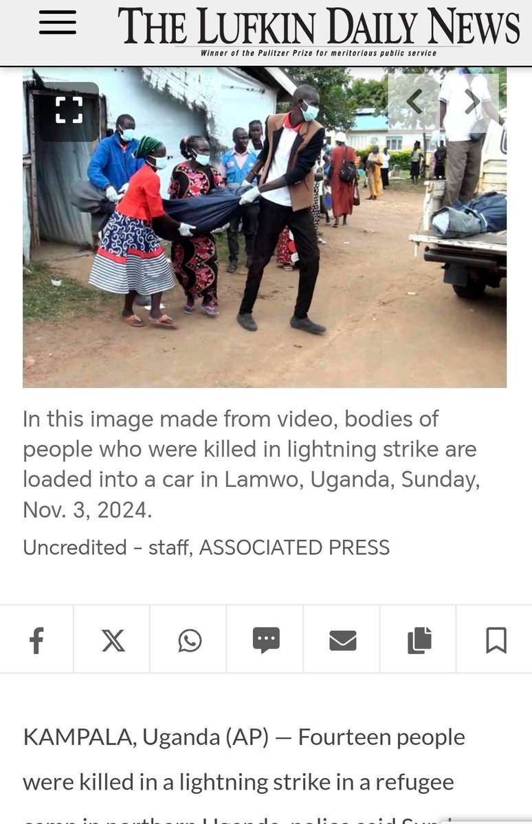 StreetTreck's tweet photo. ♻️ 14 #people #killed🕊️ when #lightning hits a #church in #remote #refugeecamp in #Uganda. The #residents were of #Palabek #settlement #camp, which #primarily #houses #refugees from #SouthSudan🛤️
#StreetTreck🛤️
https://t.co/eDKCgKKcLf https://t.co/e19j5xoSGQ