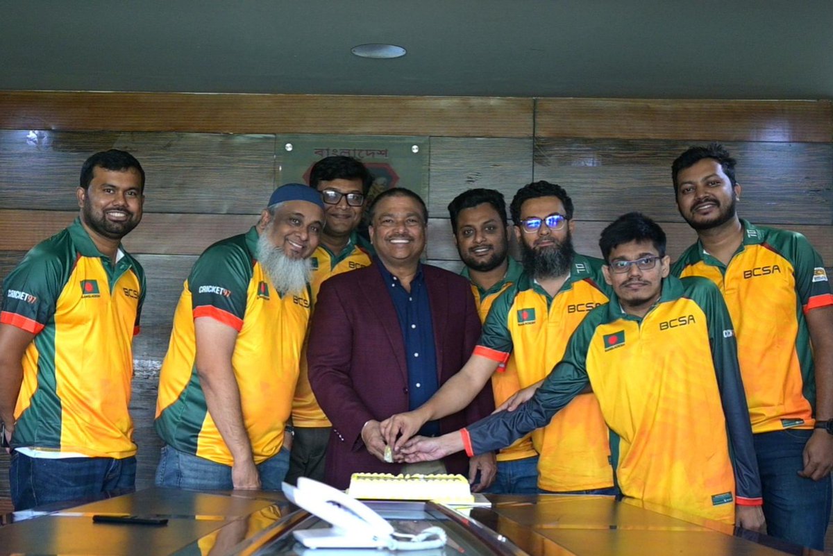 BCSA_Tigers's tweet photo. BCSA had the honor of meeting with BCB President Faruque Ahmed. BCSA President Zunaid Paiker presented an insightful introduction on our journey, vision and dedication to supporting our Tigers. Here's to more glorious years and unforgettable moments in cricket history! 🎉

#BCSA https://t.co/xGTgKQQ29r