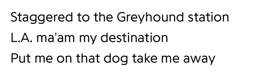 need to return to calling the Greyhound bus “that dog”