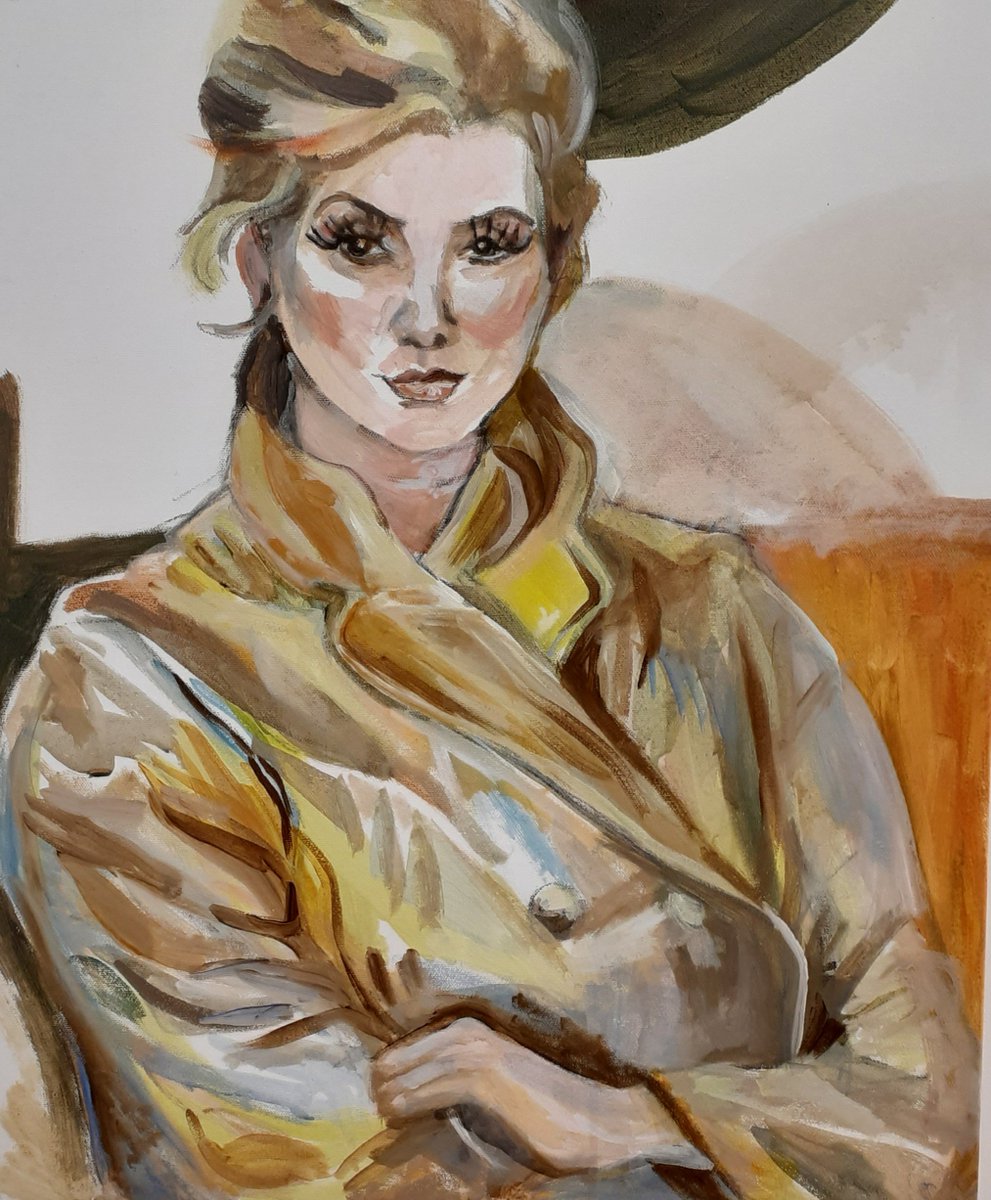 Until the 6th of december, the popup galerie in Lüneburg shows great pictures of my painting group Kunstkreis2012. Here one of my New acrylic paintings "Debbie"