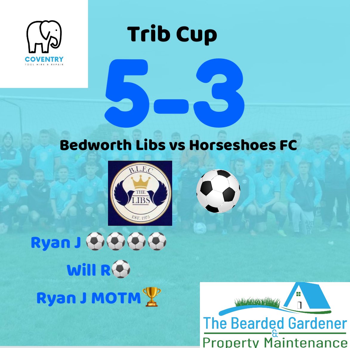 Battle hard to beat div 3 horseshoes in the trib cup 

#UTL