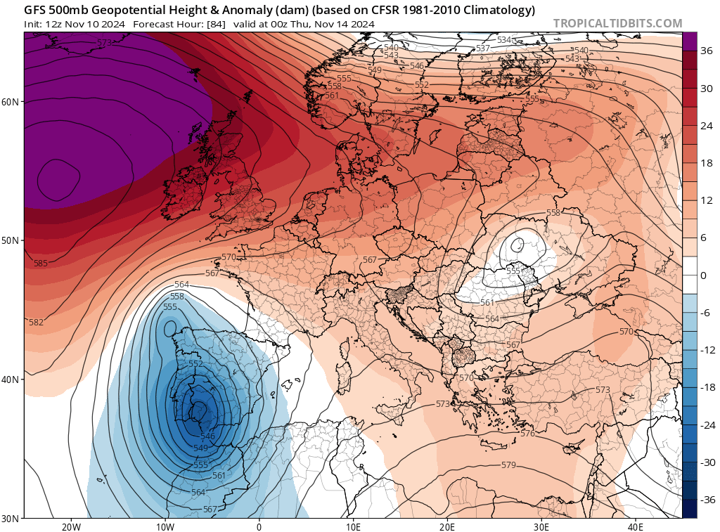 alexmegapc's tweet photo. Tela!!, amb la nova actualització del GFS12Z, ens col·loca la DANA sobretot a partir de dimecres, abans clatellot fred i nevades Pirineu, en un punt perfecte del SW peninsular, per enviar-nos un riu de vent de llevant humit i amb suficient aire fred en altura, per produir molta pluja amb el que seria una bona llevantada, o com deien els savis com les d'abans. Queden moltes actualitzacions i és una sortida, si l'anterior era dolenta aquesta és molt bona, però encara queda un món. Toca actualitzar. #meteo