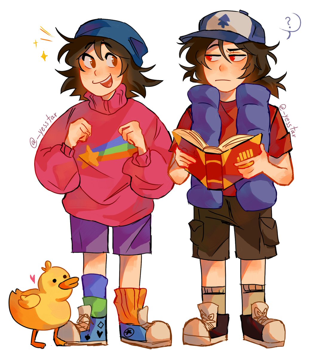 _yesstar's tweet photo. Ok chambeo

Los gemelos Q como los gemelos Pines 💐
#quackityfanart https://t.co/Zp1JICAlG2