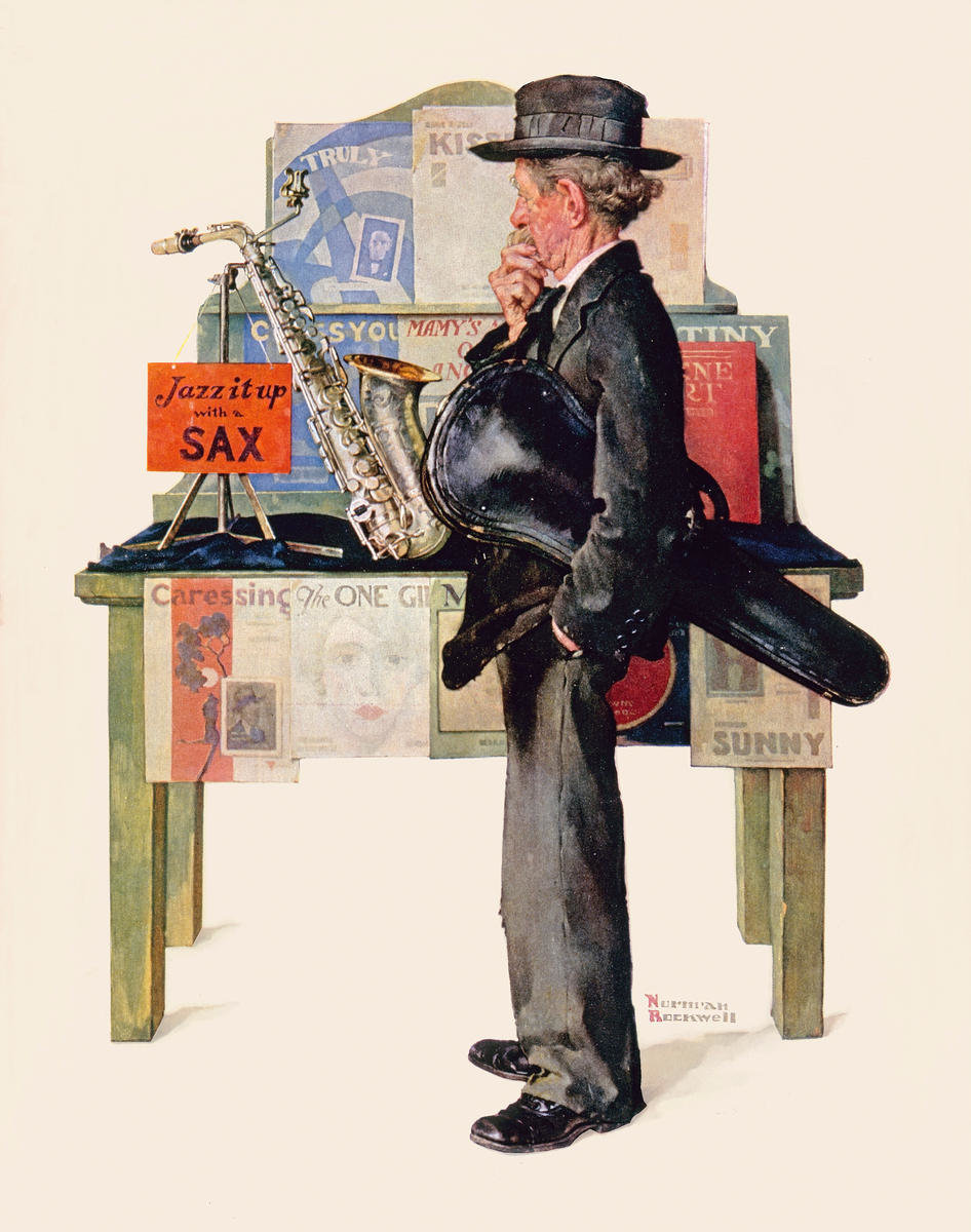 ノーマン・ロックウェル （Norman Rockwell、1894-1978） 『ジャズは