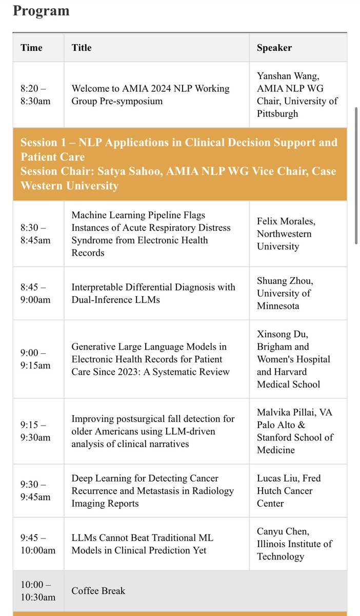 amiaNLPwg's tweet image. NLP Working Group Pre-symposium is about to start! #AMIA2024
