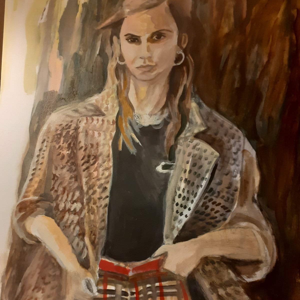 Another acrylic painting, I did last month: "Emma"