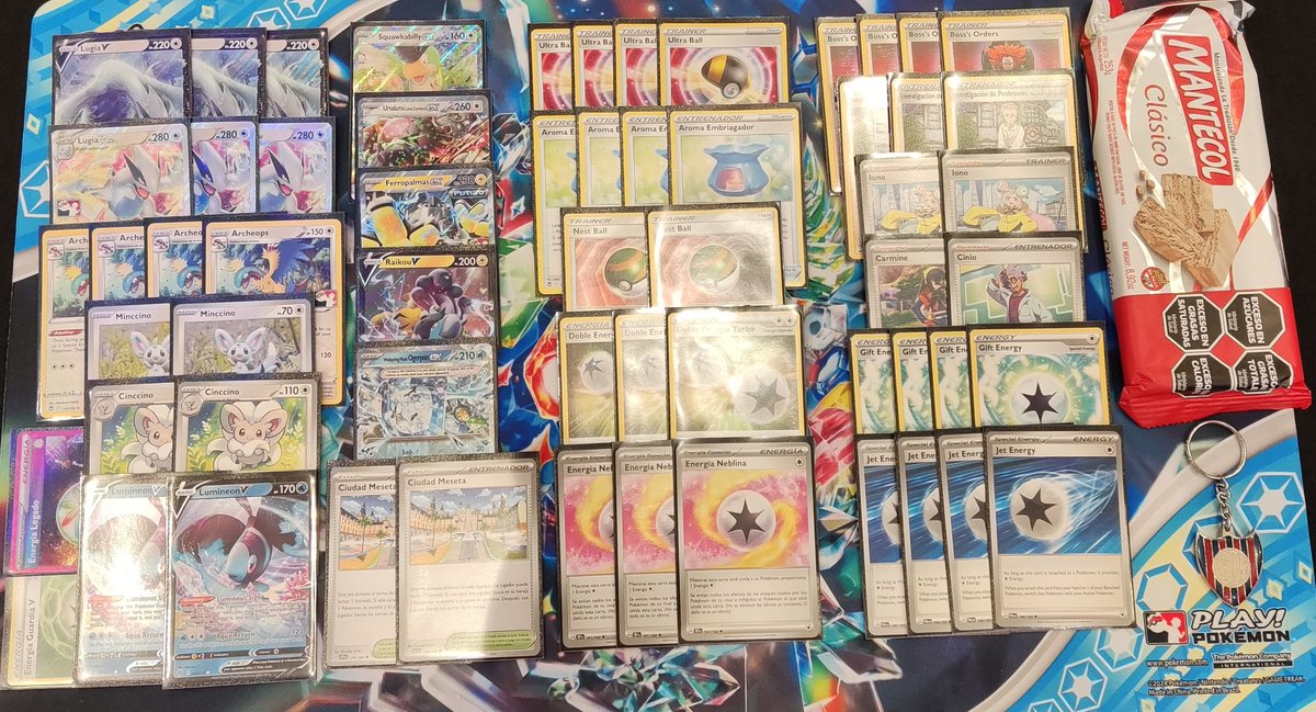 Top16 🇦🇷 Argentina Buenos Aires SPE ft. Lugia VSTAR! 🐦 <a href="/ciaran_tcg/">Ciaran Farah</a> list with some changes! ✅ Thanks <a href="/ChamsMedi/">Medi</a> &amp; <a href="/facufacio1/">Facundo Facio</a> for working on the final 60 cards! 🥳 Thanks <a href="/limitless_robin/">Robin Schulz</a> for telling me that I need to play Raikou V (it was MVP) ⚡ +160 = 602 CP 💎 See you in 🇧🇷!