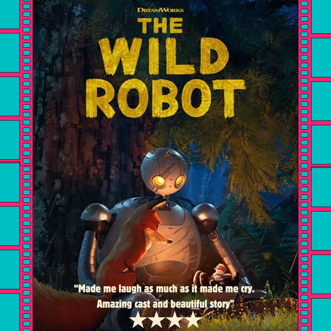 intothepod's tweet photo. Film Rec  🎬: The Wild Robot

When Roz finds herself shipwrecked on an uninhabited island, she must adapt to new surroundings and unite with the island’s animals as she cares for an orphaned gosling. This is a heartwarming journey of survival, discovery and friendship.

 ⭐️⭐️⭐️⭐️ https://t.co/DlU3HMPgAM