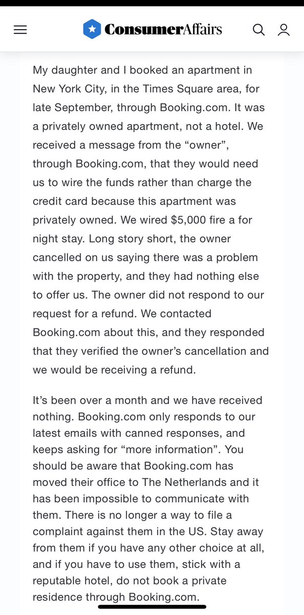 So i see this scamming on <a href="/bookingcom/">Booking.com</a> is a normal thing..wish i would’ve read these reviews before they scammed me out of 3 grand. Smh! Do NOT book with them!