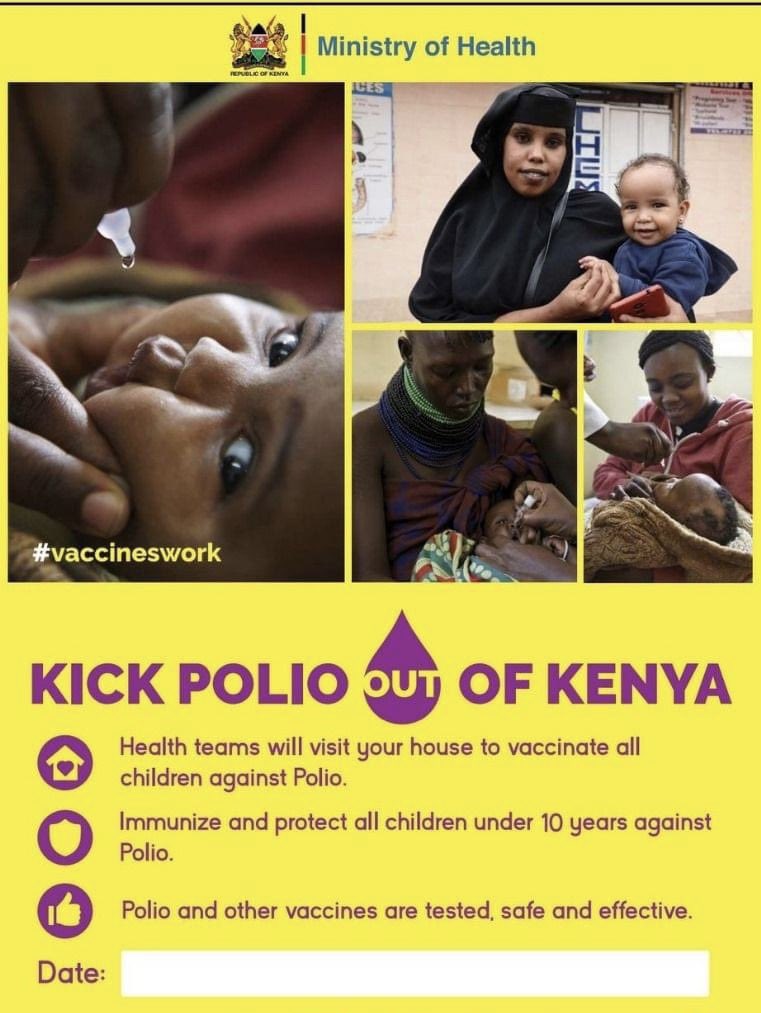 Jacykinuthia's tweet photo. Polio is a highly infectious viral disease that can lead to severe paralysis and even death in young children who aren't fully vaccinated, despite being preventable through vaccination. Join the fight from November 9th to 13th, 2024.
#EndPolioKE #PolioVaccineWorks https://t.co/xQr1mdCHYP