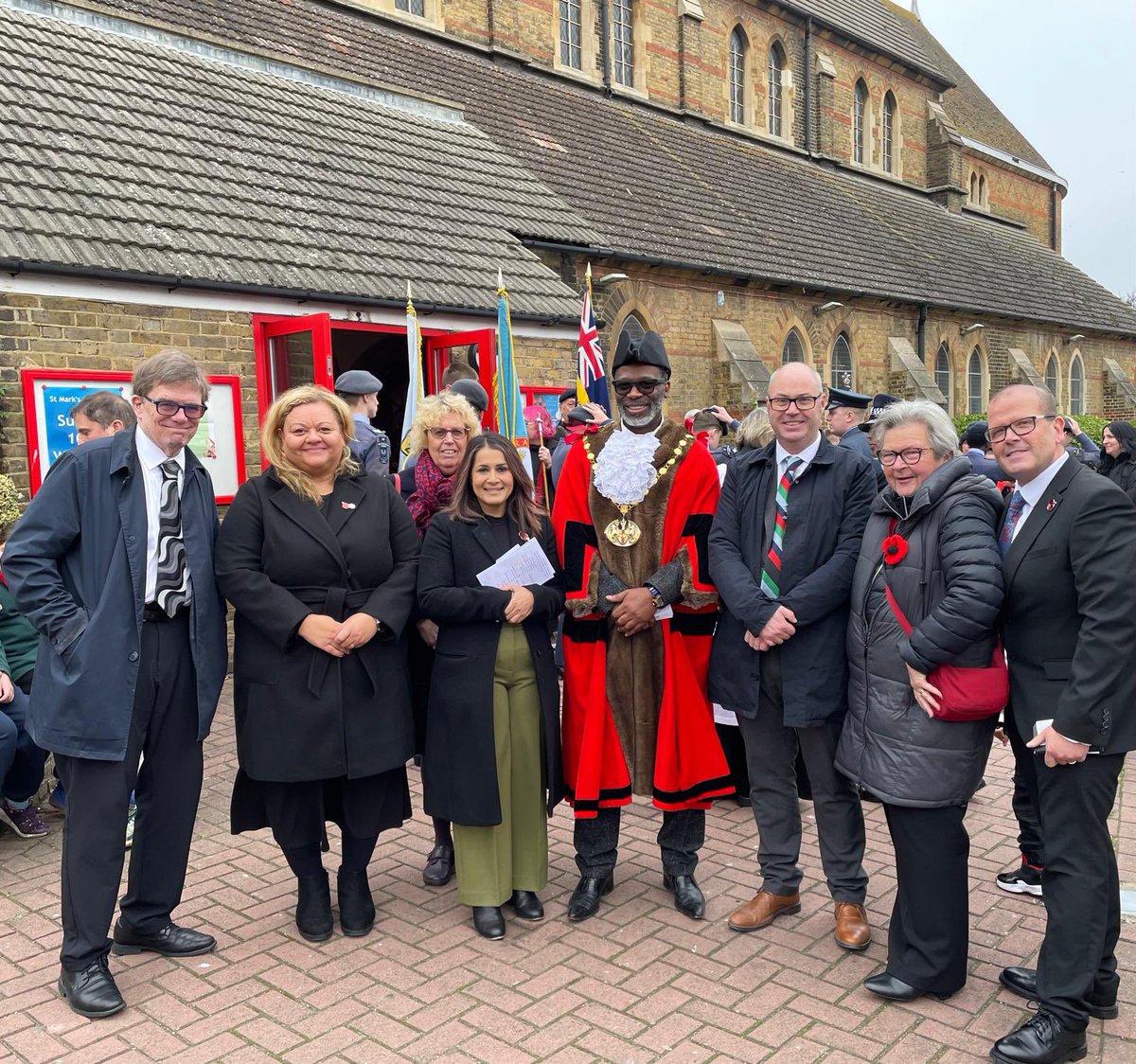 Honoured to lay a wreath at the Gillingham War Memorial this morning, paying our respects to the brave men and women who made the ultimate sacrifice.

The service at St. Mark’s was a powerful reminder of their enduring legacy.

We will remember them. 🕊️ #RemembranceSunday