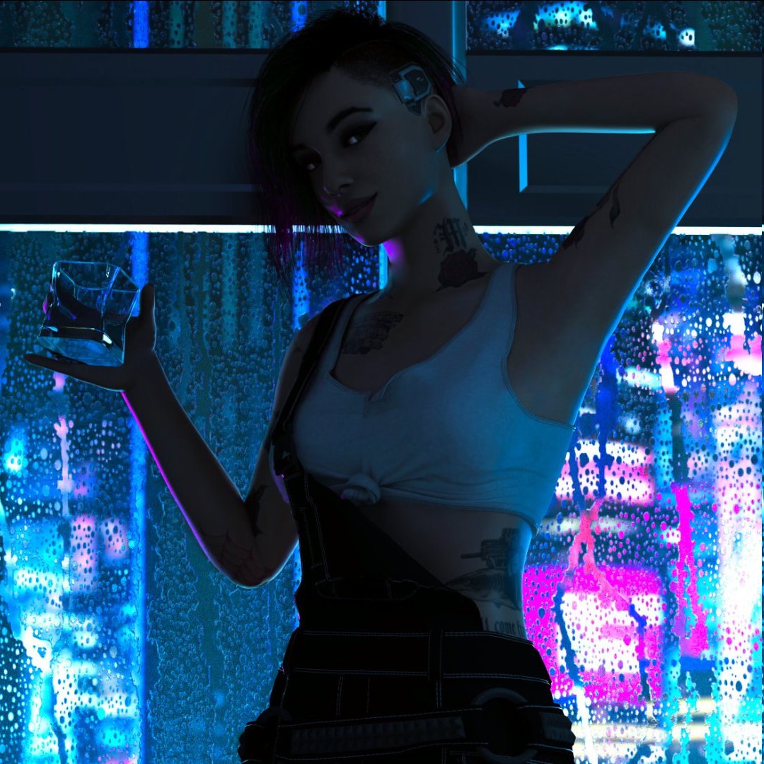 Up this week we have a gorgeous pinup featuring #JudyAlvarez of #Cyberpunk2077! #NSFW versions as always for patron subscribers. ;) Sub at just the  tier to get this full set at the end of the month! #rule34 #3dfanart
