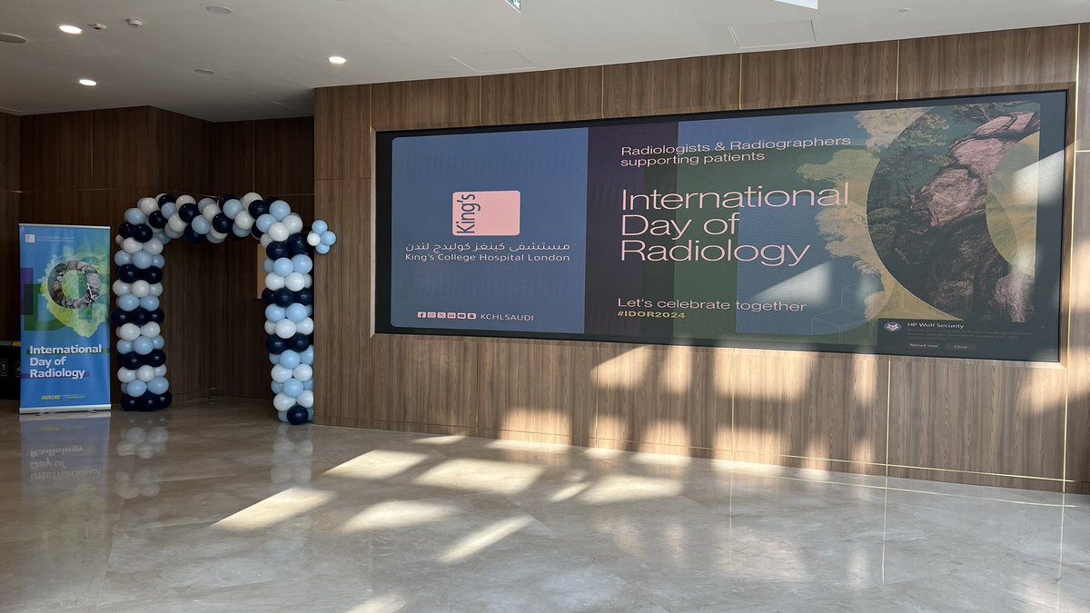 Lujain_Aidarous's tweet photo. International Day of Radiology at King’s 💙☢️
#iDoR2024 https://t.co/t7coJCHHKU