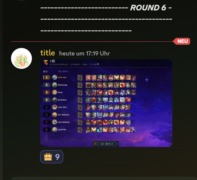 take notes tft players, even after winning #TFTCrown our champion <a href="/loltitle/">ZETA title</a> takes the time to send in a post-game screenshot 

what a legend lmao