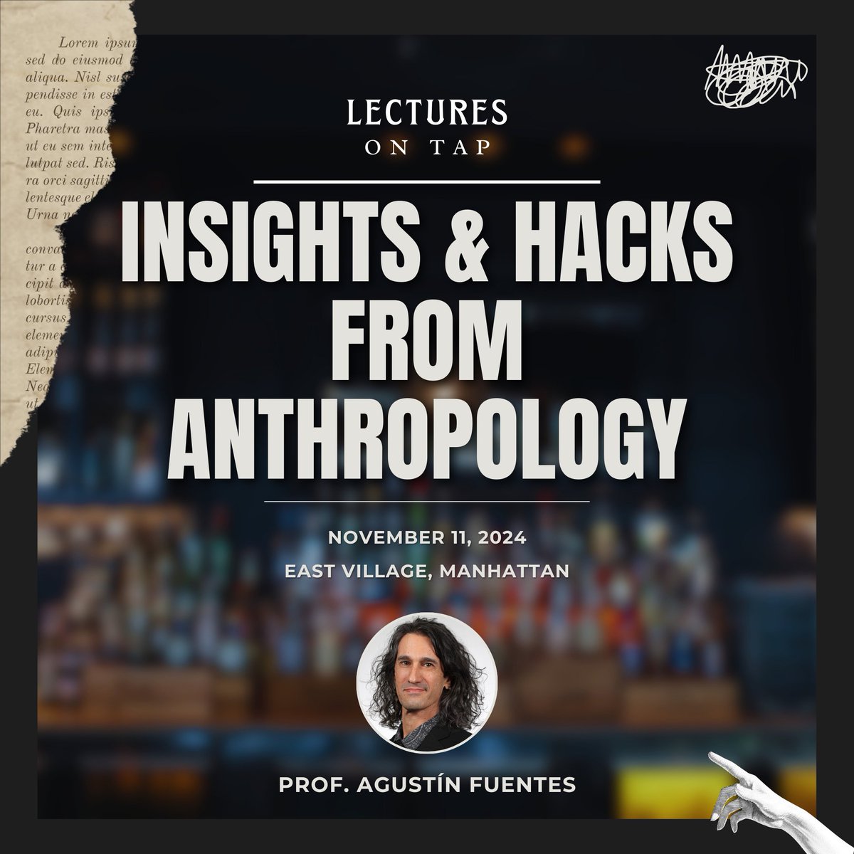 Looking forward to hanging out and chatting
<a href="/lecturesontap/">Lectures on Tap</a> tomorrow (Nov 11) in NYC ... I'll offer some thoughts on WTF we can do now...