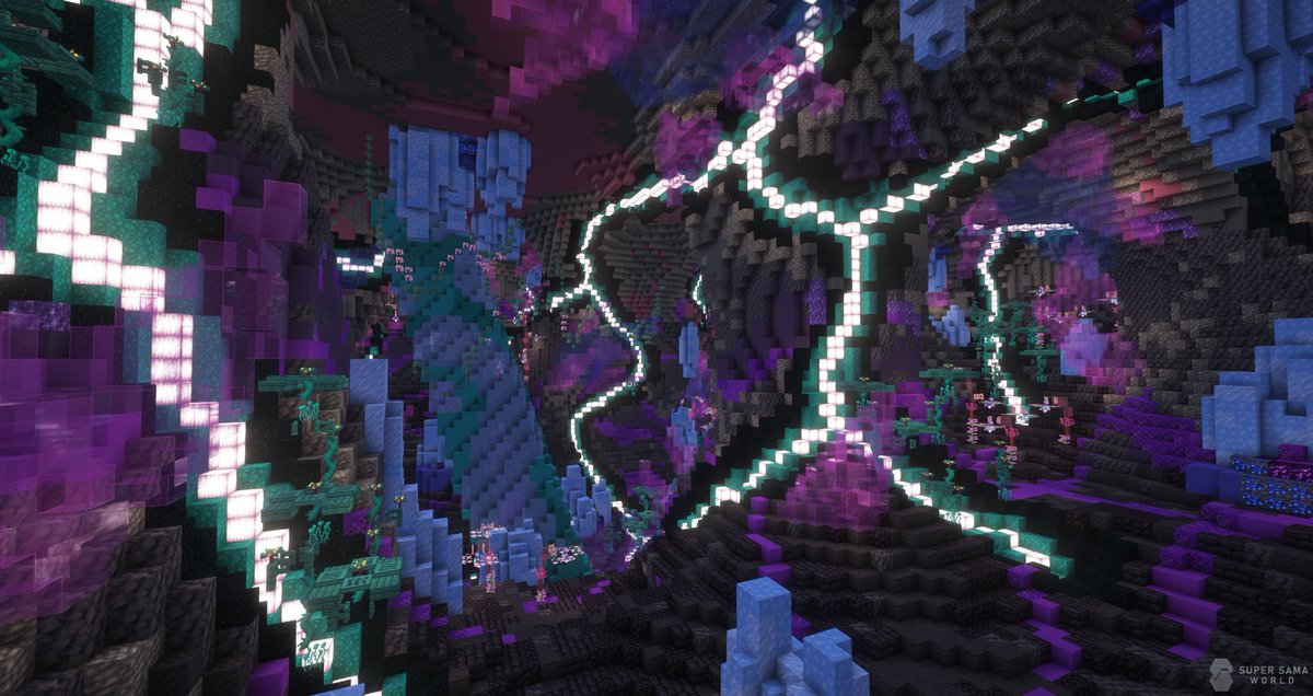 SuperSamaWorld's tweet photo. Le projet #Forestia , dont le but sera de faire un monde pratiquement vierge où l’homme et la nature cohabitent en parfaite harmonie, continue de progresser.
#Minecraft #Minecraftbuilds #MinecraftServer #SSW #nature #fantasy #volcan #crytal https://t.co/ukd4NV99n0