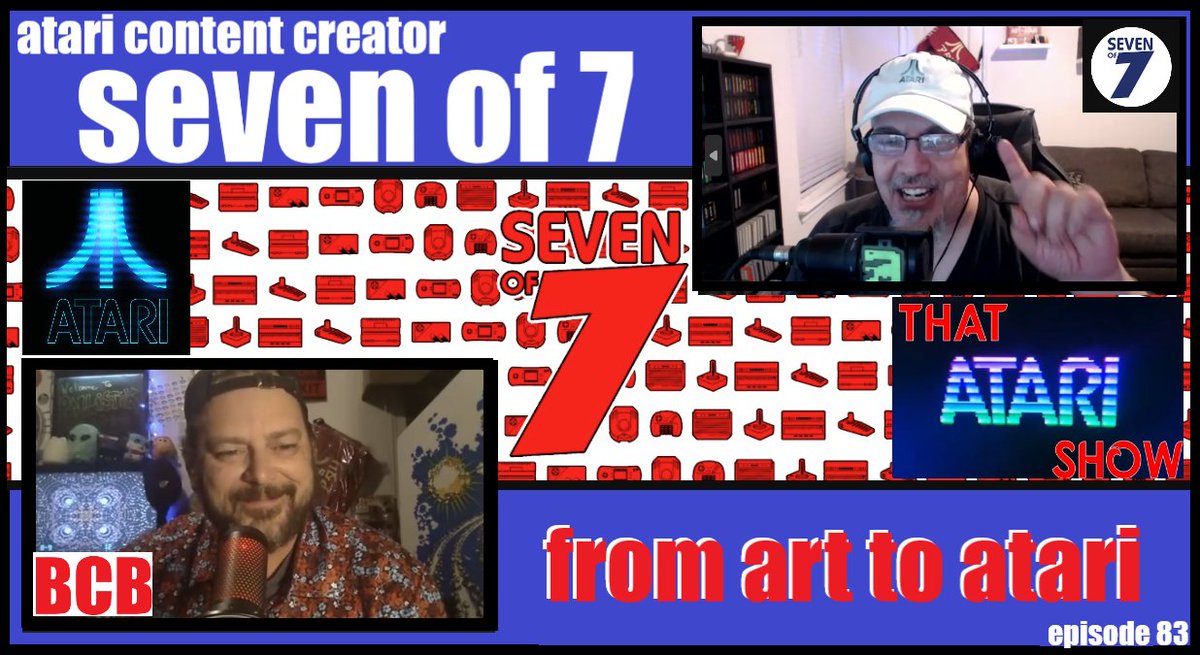 ballistikcoffee's tweet photo. Coming up TUES 11/12: @Seven_of_7_ is our Special Guest! In this double dish, we discuss his start w/ art & how this morphed into #Atari... #livestreams, #firstlooks, #gameplay & more on his A+ #YouTube channel! +#AtariNewsline! 7p MST! #BCB #Gaming Click: https://t.co/nOsDj1wcd4 https://t.co/mc7dl7lyBO