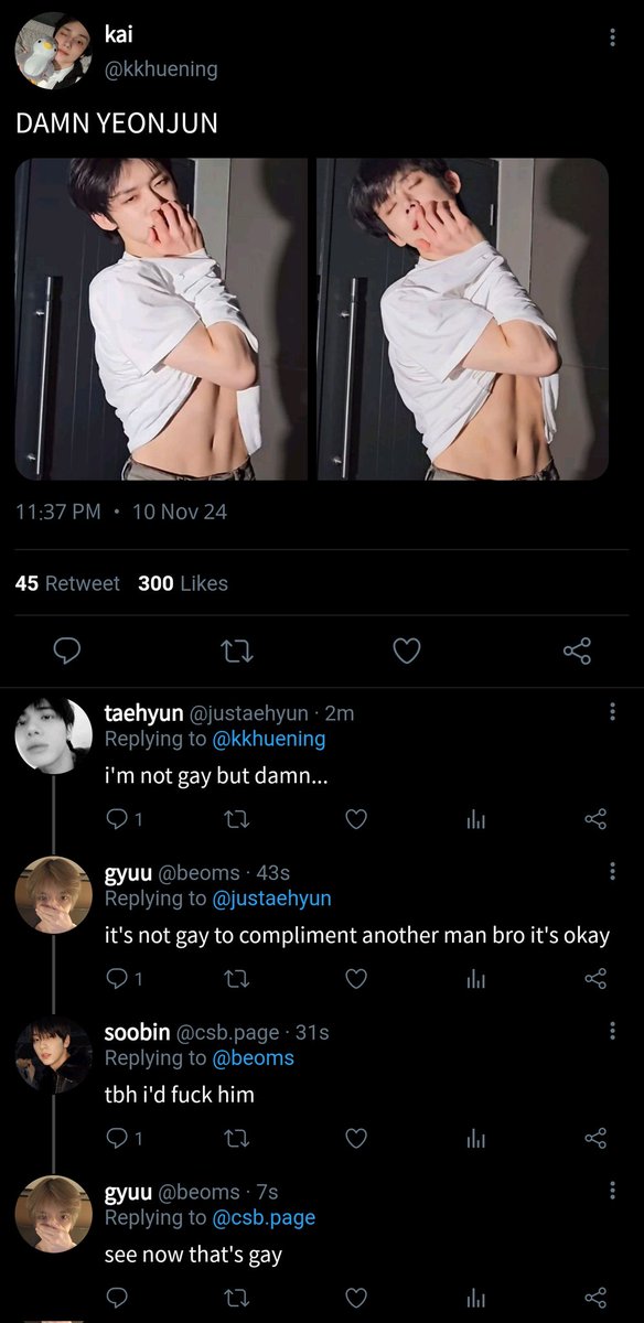 cloudyawn's tweet photo. #soobjun one tweet au

— compliment. https://t.co/yZf7NkZfvL