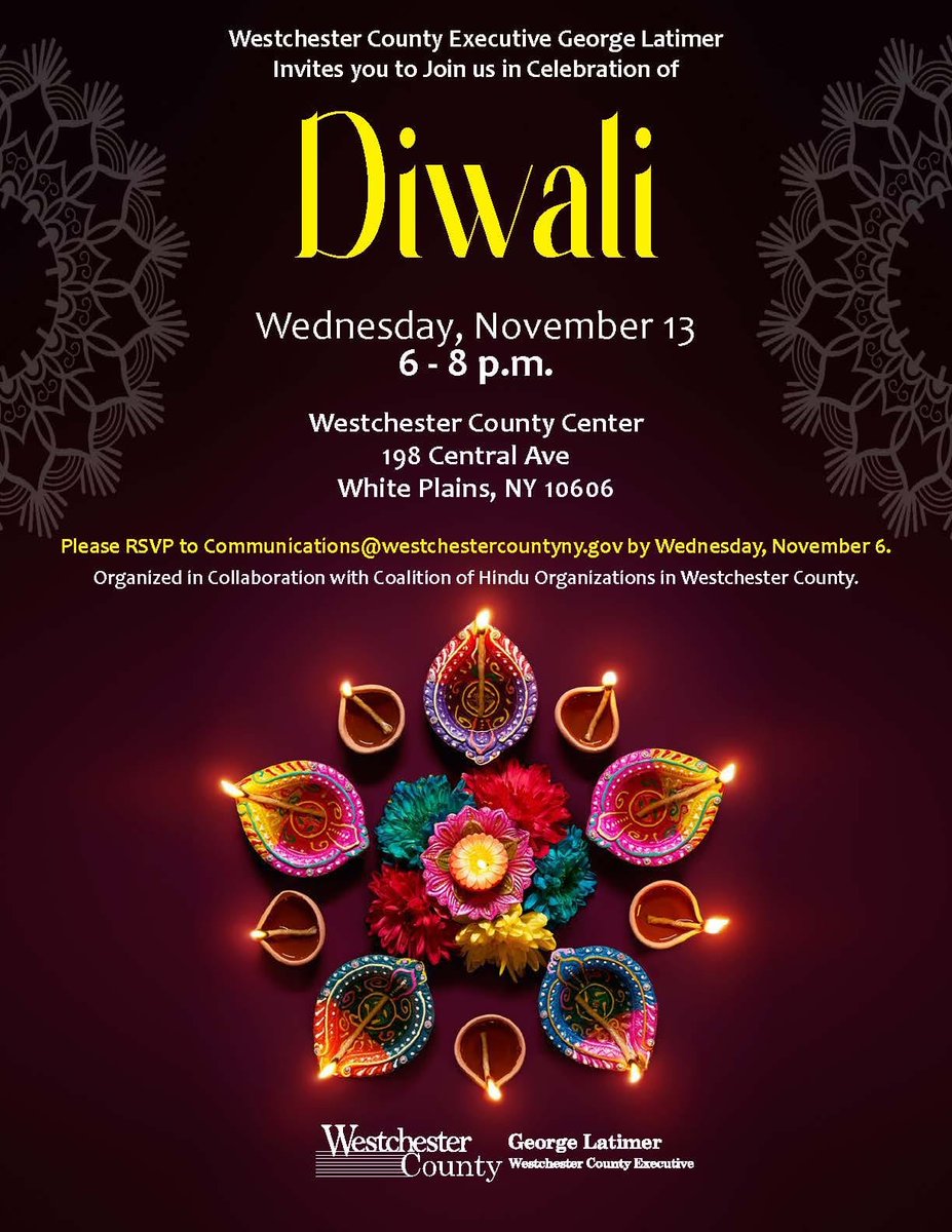 ASCCcricket's tweet photo. We can't wait to celebrate Diwali with everyone at the Westchester County Center. Please take note that this is IMPORTANT 

- Those who have gotten an RSVP try to attend. We can't afford to have chairs vacant. https://t.co/yhlax2fNVm