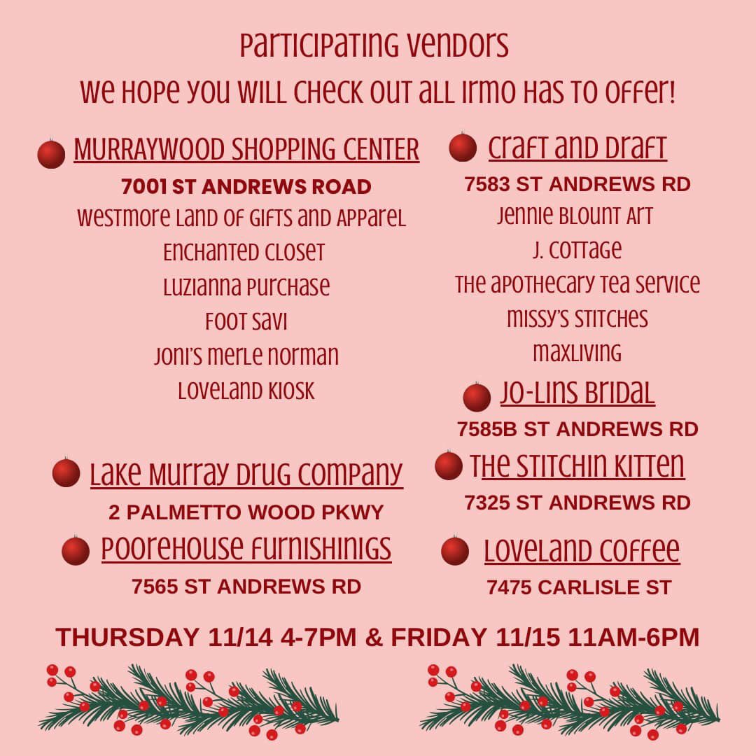 JCottageIndie's tweet photo. Come visit my pop up tea shop at the Irmo Shop Hop this week!

#irmoshophop https://t.co/jk8AFStC2L