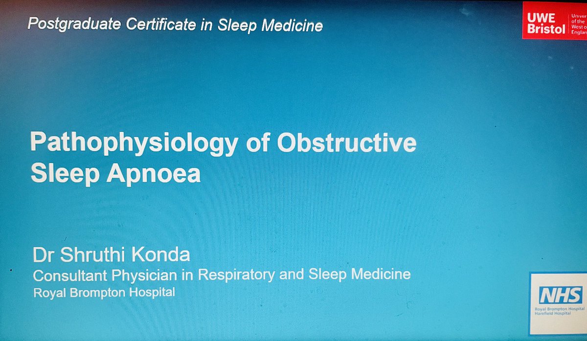 I clearly remember the day when a PGCert in Sleep Medicine was a theoretical concept. Then came the process of curriculum development, and now it’s a course that I had the pleasure to lecture on. Such an engaging audience. Thank you <a href="/DrLizzieHill/">Lizzie Hill is on Bluesky (she/her)</a>  and <a href="/UWEBristol/">UWE Bristol</a>. It was fun.