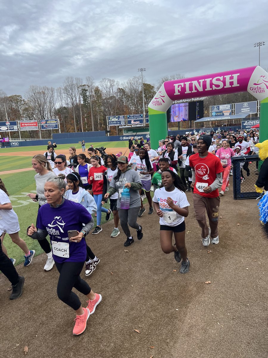 We've got some girls on the run! Our Girls on the Run club had a great time at their 5K today! Wolfie even came out to support our WCES girls! #gotrpiedmont